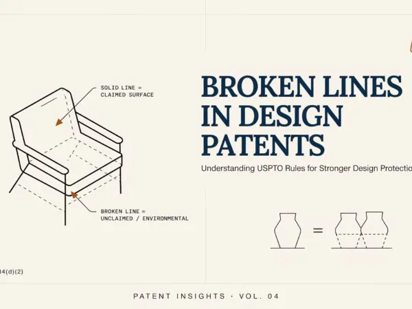 Broken Lines in Design Patent Drawings.