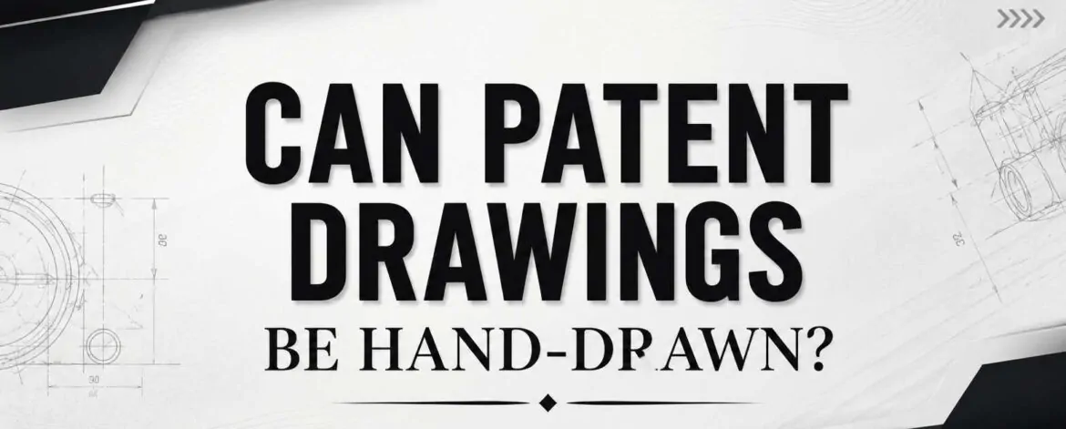 Can Patent Drawings Be Hand Drawn